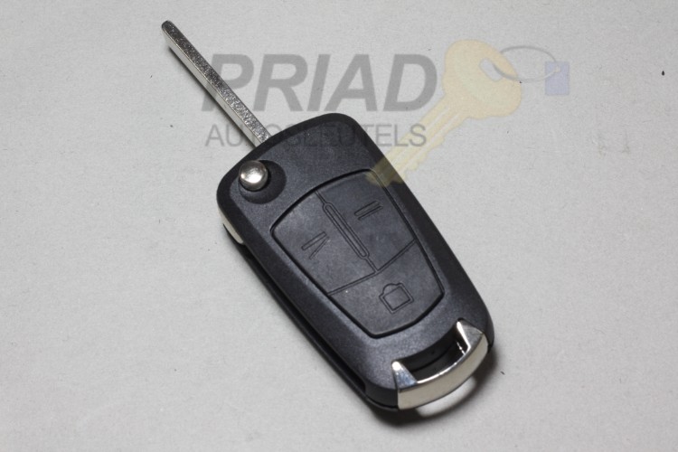 3-knops Opel klapsleutel behuizing voor o.a. Astra
