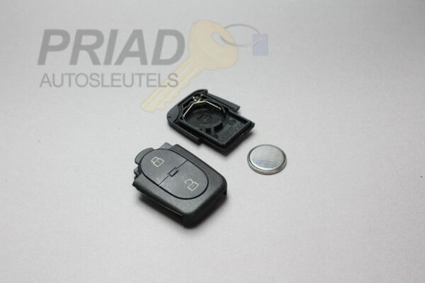 S-0092 2-knops behuizing voor Audi en VW tot 2005 met 1 x CR2025 batterij.