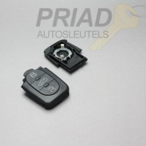 3-knops behuizing voor Audi met 1 x CR2032 batterij.