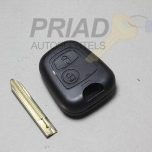 Peugeot 2-knops behuizing met X-Type sleutelbaard voor Partner.