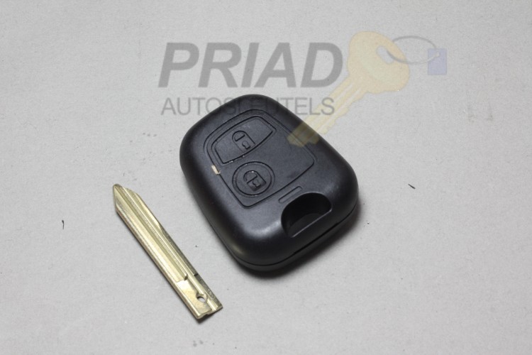 Peugeot 2-knops behuizing met X-Type sleutelbaard voor Partner.