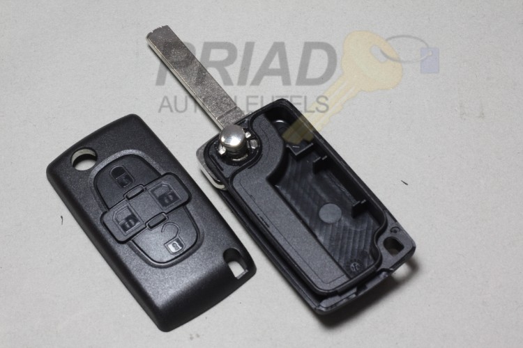 Reparatie service 4-knops Peugeot klapsleutel