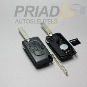 Reparatie service 4-knops Peugeot klapsleutel