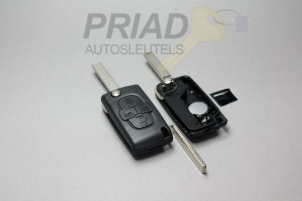 S-0268 Reparatie service 4-knops Peugeot klapsleutel