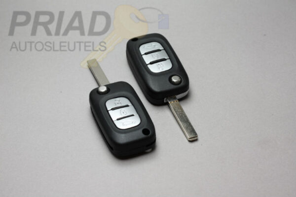 S-0354 Renault 3-knops klapsleutel voor diverse modellen zoals Grand Modus en Modus Clio