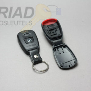 Hyundai 2-knops behuizing met rode led opening waarvan de batterij op de printplaat zit
