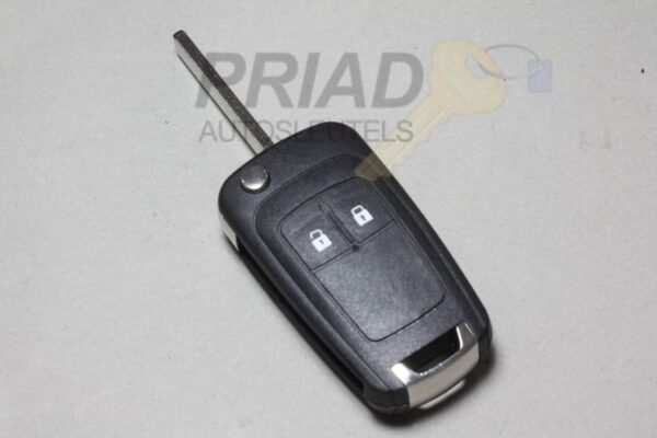 S-0477 Reparatieservice Opel 2-knops klapsleutel incl. nieuwe behuizing