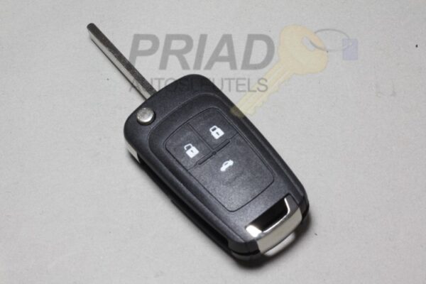S-0478 Reparatieservice Opel 3-knops klapsleutel voor o.a. Insignia