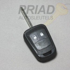 Opel 2-knops behuizing voor o.a. Meriva. Wij adviseren om deze sleutel niet zelf open te maken