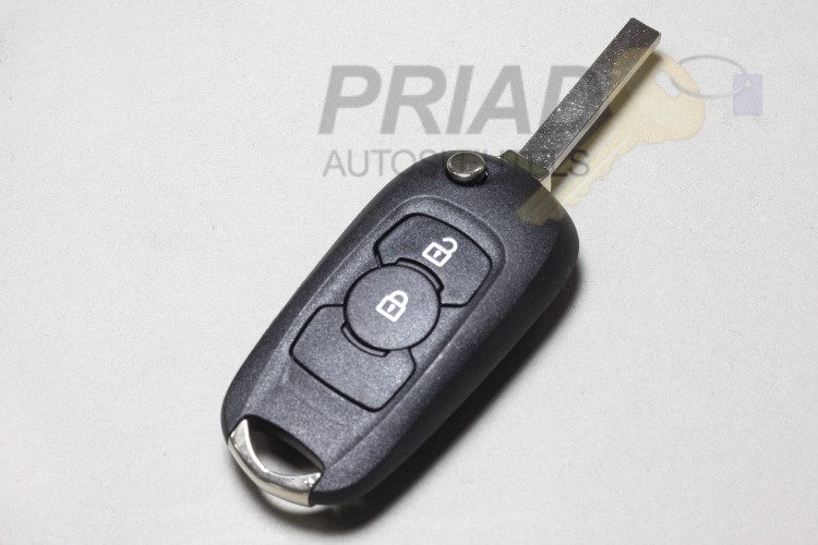Opel 2-knops klapsleutel behuizing voor o.a. Astra K en Insignia
