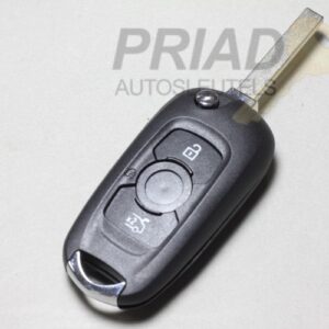 Opel 3-knops klapsleutel behuizing voor o.a. Astra K en Insignia