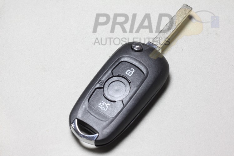 Opel 3-knops klapsleutel behuizing voor o.a. Astra K en Insignia