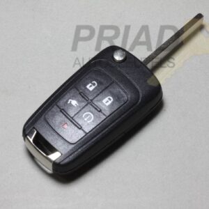 Opel 5-knops klapsleutel behuizing met panic knop voor o.a. Ampera-E